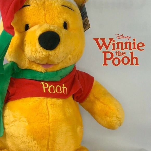 Vintage Disney 2002 Special Edition Winnie the Pooh Christmas Santa - 26" - Picture 1 of 10